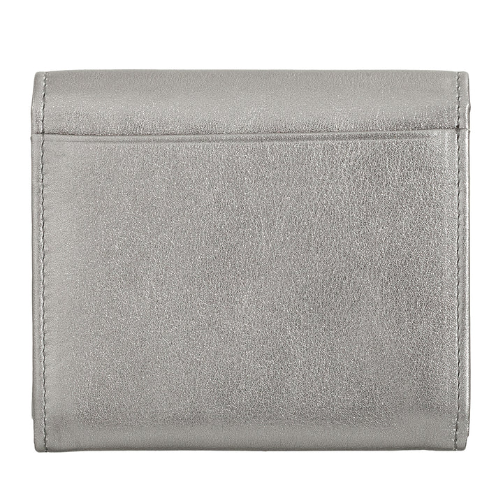 DUDU Mini slanke damesportemonnee van echt leer met portemonnee met ritssluiting, knoopsluiting, compacte gekleurde portemonnee