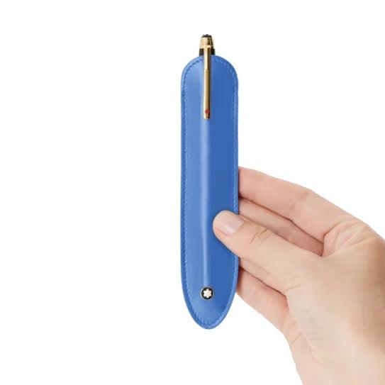 Étui Montblanc pour 1 instrument d'écriture Meisterstück Dusty Blue 198340 - Capodagli 1937