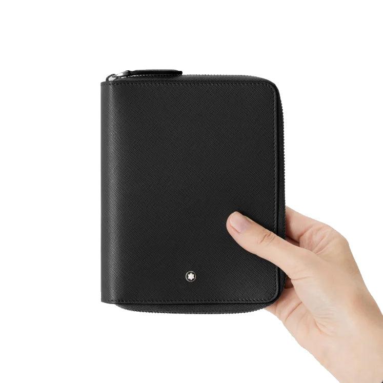 Etui Montblanc na 5 przyborów do pisania z czarnym zamkiem krawieckim 198364 - Capodagli 1937