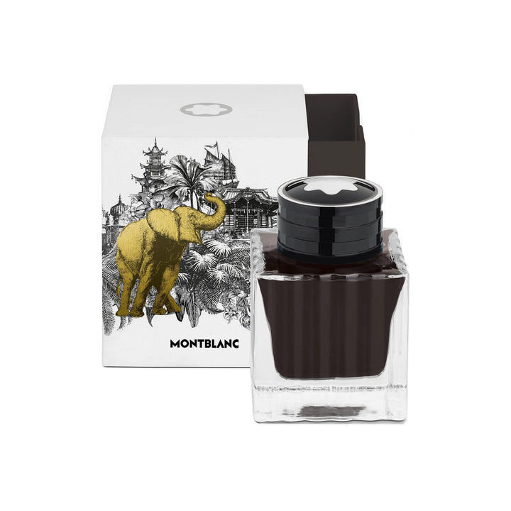 Butelka z atramentem Montblanc 50 ml Meisterstück Dookoła świata w 80 dni brązowy 130290 - Capodagli 1937