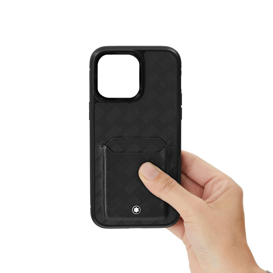 Husă rigidă Montblanc Extreme 3.0 apple iPhone 15 Pro Max cu 2 compartimente 198159 - Capodagli 1937