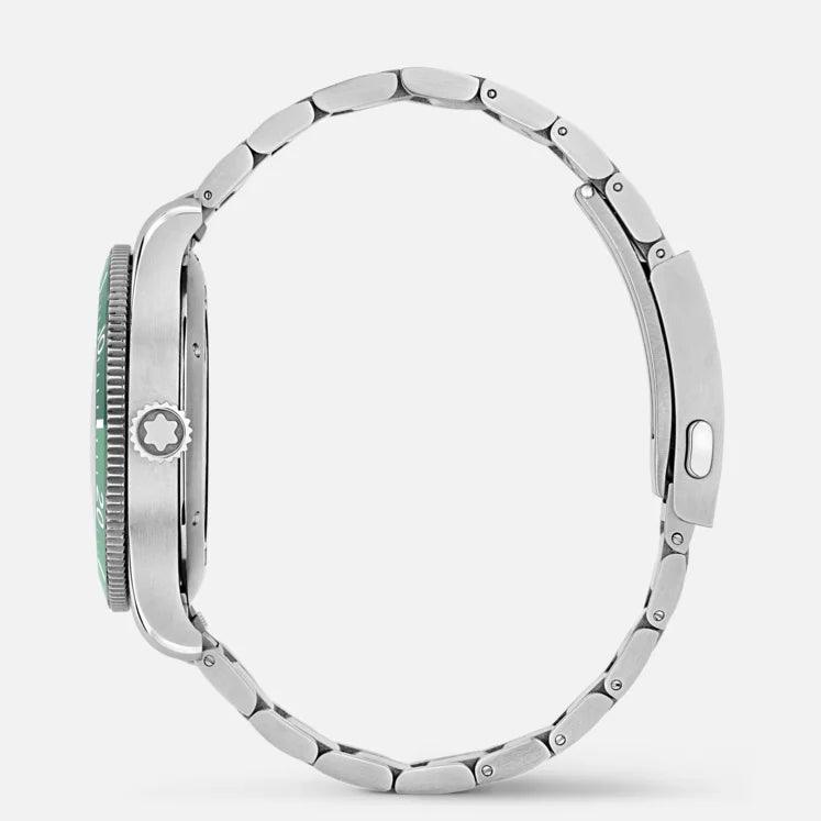 Montblanc watch 1858 Ice Sea Automatic Date 41mm green automatic steel 129373 - Capodagli 1937