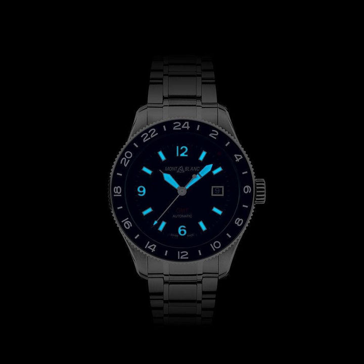 Montblanc horloge 1858 Iced Sea Automatic Date 41mm grijs automatisch staal 130793 - Capodagli 1937