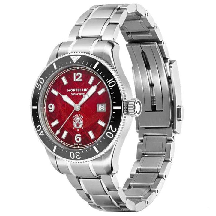 Reloj Montblanc Iced Sea Date 41mm burdeos automático acero 132291 - Capodagli 1937