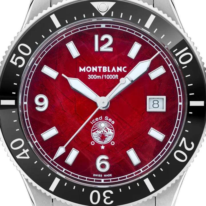 Reloj Montblanc Iced Sea Date 41mm burdeos automático acero 132291 - Capodagli 1937