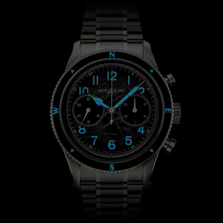 Montblanc orologio Montblanc 1858 Automatic Chronograph 0 Oxygen The 8000 42mm grigio automatico acciaio 130983 - Capodagli 1937