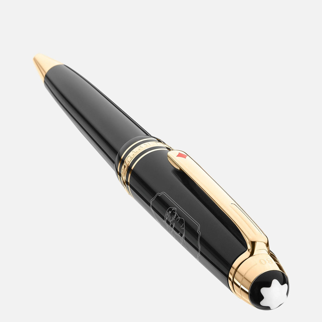 Stylo à bille Montblanc Midsize Meisterstück Le tour du monde en 80 jours gris foncé 128380 - Capodagli 1937