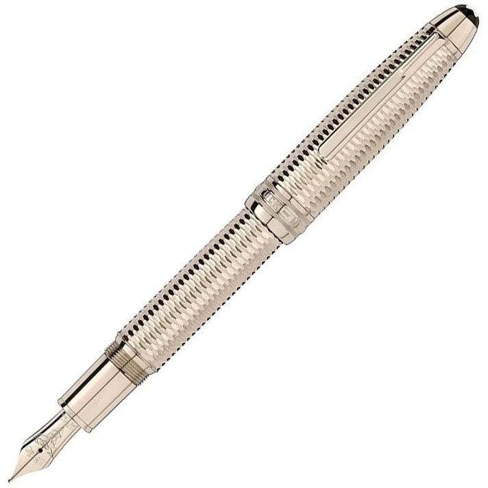 Montblanc Füllfederhalter Meisterstück Geometry Solitaire LeGrand mit Goldfinish und markanter Spitze M 118101 – Capodagli 1937