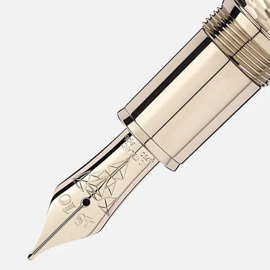 Montblanc Füllfederhalter Meisterstück Geometry Solitaire LeGrand mit Goldfinish und markanter Spitze M 118101 – Capodagli 1937