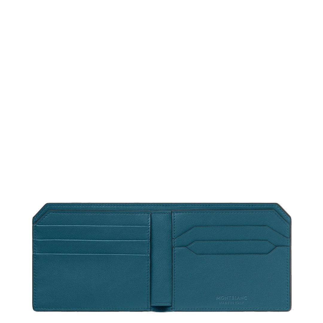 Cartera Montblanc 6 compartimentos Meisterstück Selection Soft teal 131242 - Capodagli 1937