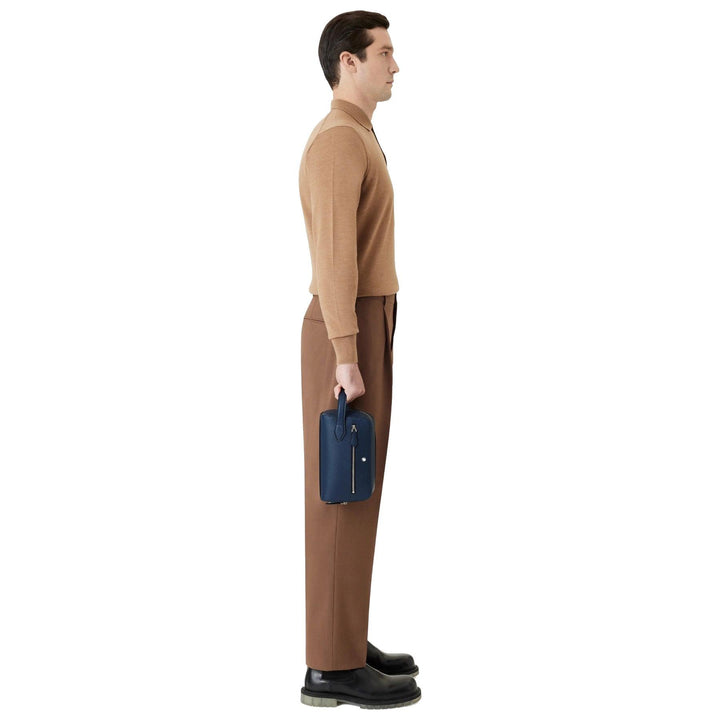 Montblanc kleermakersinktblauwe toilettas 131720 - Capodagli 1937