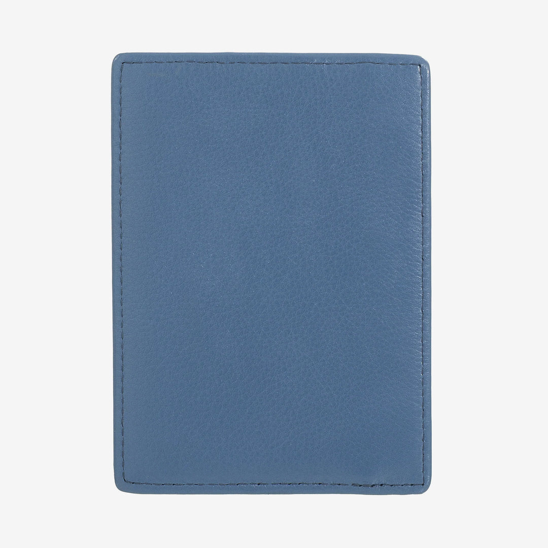 DUDU Tarjetero Slim de Piel Multicolor para Hombre y Mujer con 9 Ranuras y Cierre de Seguridad