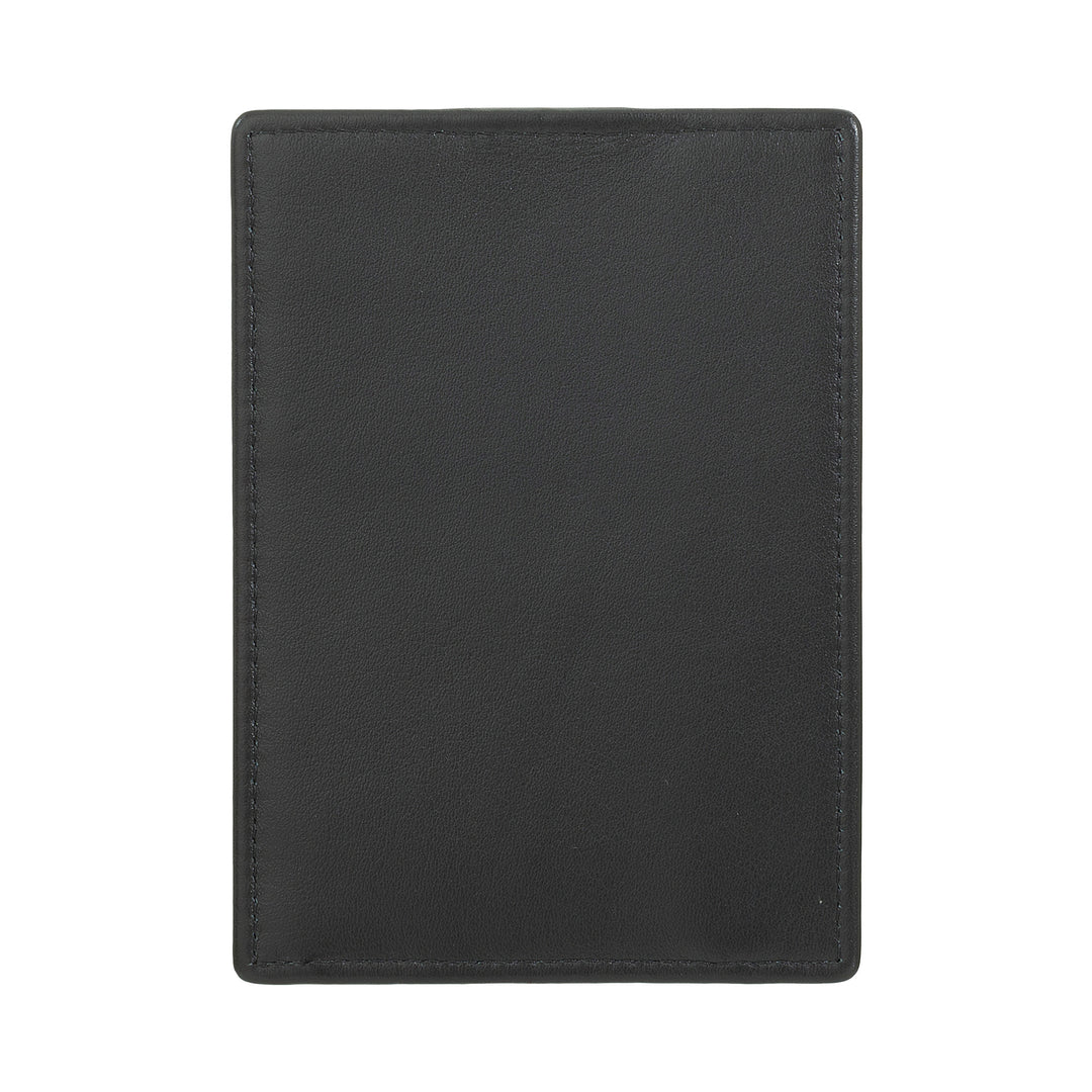 DUDU Tarjetero Slim de Piel Multicolor para Hombre y Mujer con 9 Ranuras y Cierre de Seguridad