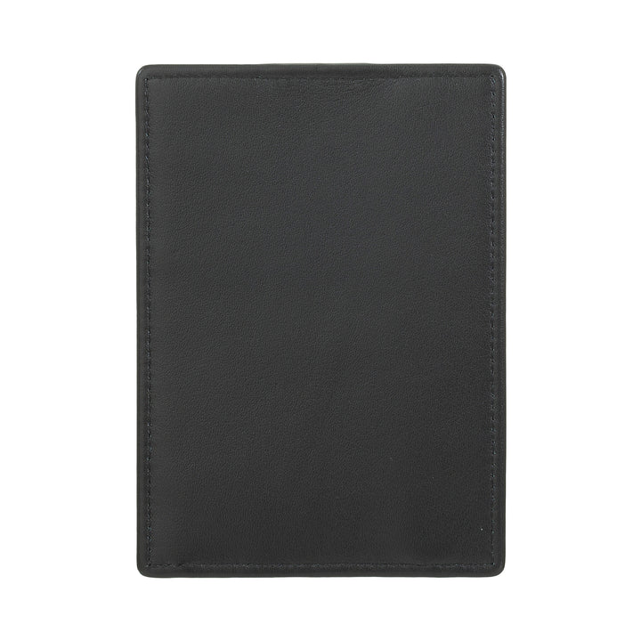 DUDU Tarjetero Slim de Piel Multicolor para Hombre y Mujer con 9 Ranuras y Cierre de Seguridad