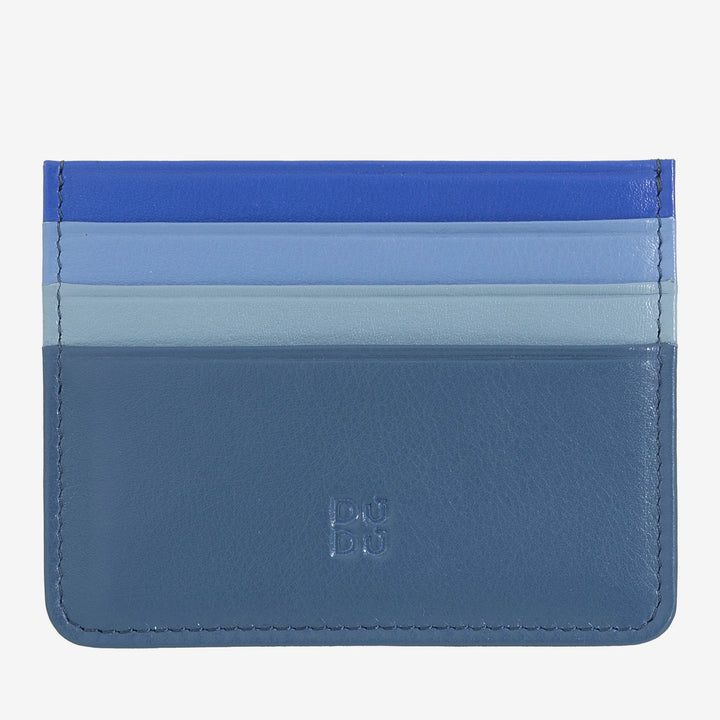 Buntes Kreditkartenetui aus Nappaleder mit 6 Fächern von DUDU