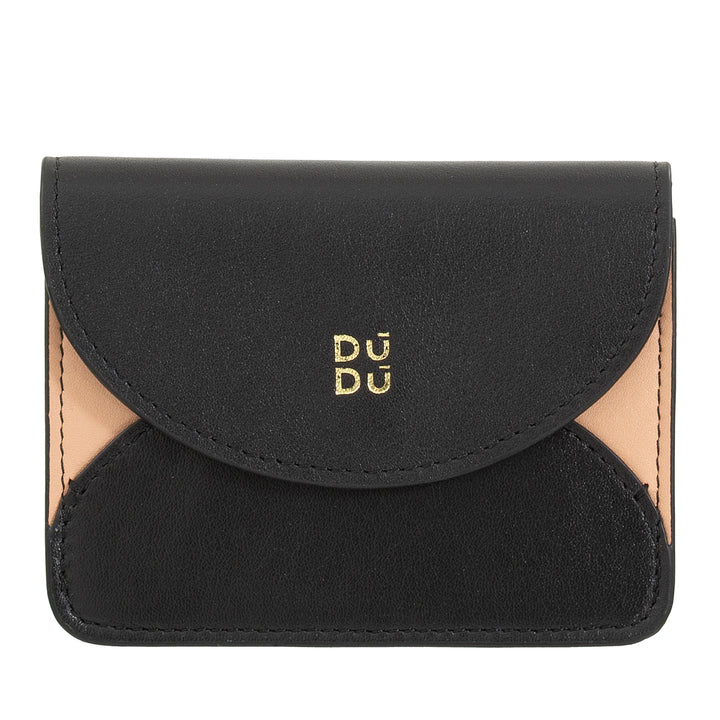 DUDU Compact Leather Accordion Credit Card Holder - Men&