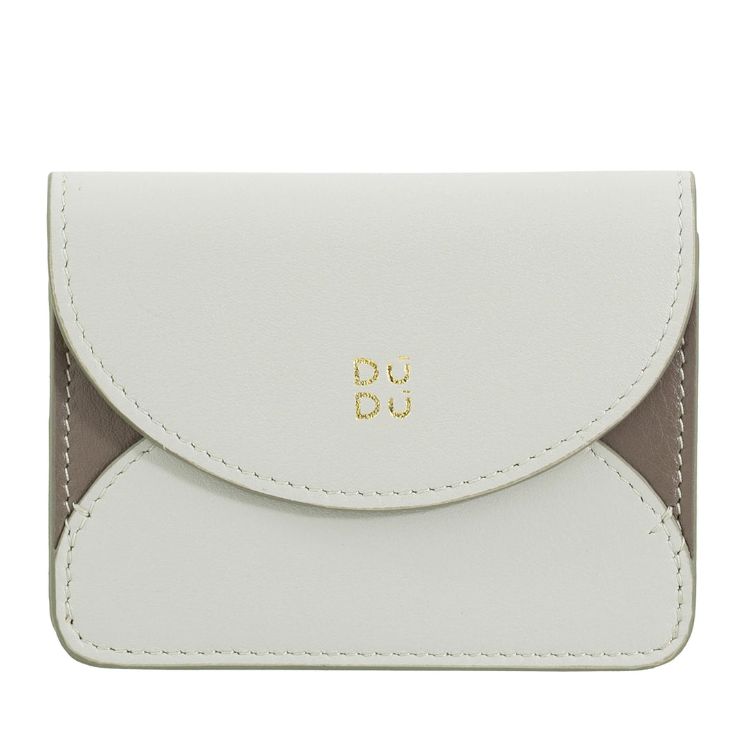 DUDU Compact Leather Accordion Credit Card Holder - Men&
