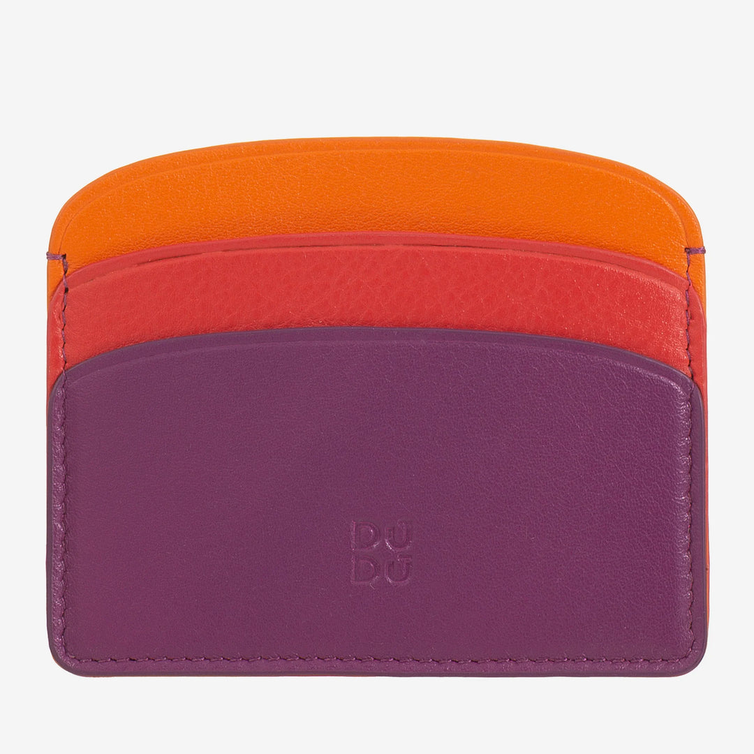 DUDU Dunne creditcardhouder van zacht leer, kaarthouder, documenthouder, zakplaat, slank ontwerp, kleurrijk