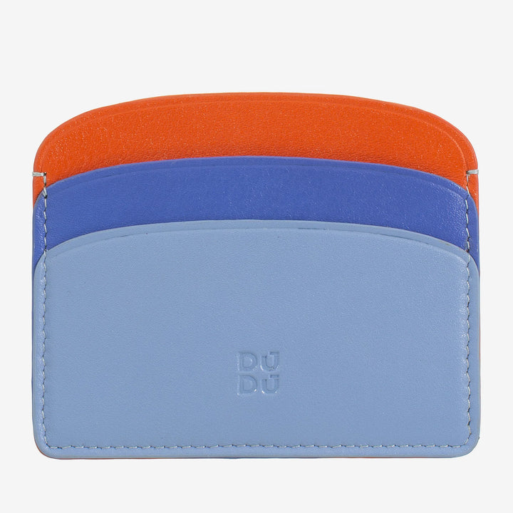 DUDU Thin Credit Card Holder in Soft Leather, Card Holder, Document Holder, Pocket Plate, Slim Design, Colorful