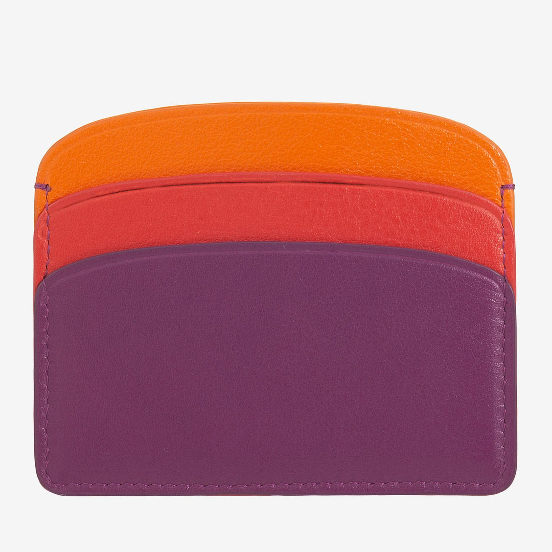 DUDU Dunne creditcardhouder van zacht leer, kaarthouder, documenthouder, zakplaat, slank ontwerp, kleurrijk