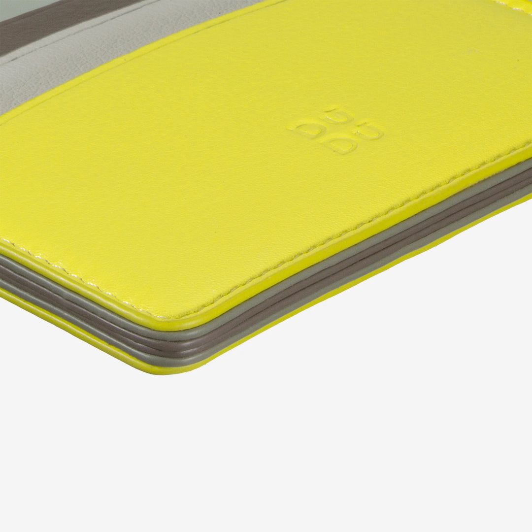 DUDU Thin Credit Card Holder in Soft Leather, Card Holder, Document Holder, Pocket Plate, Slim Design, Colorful