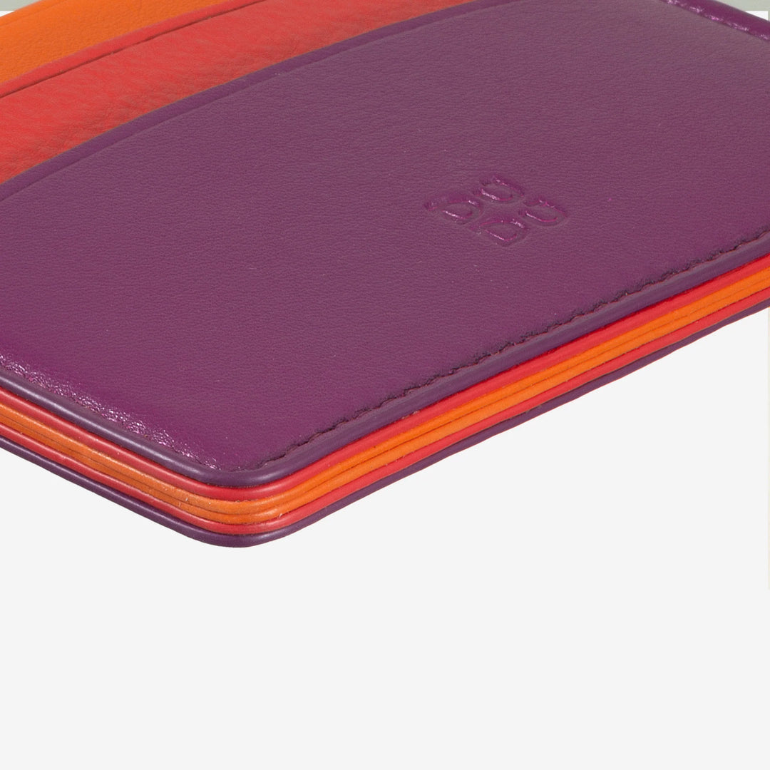 DUDU Dunne creditcardhouder van zacht leer, kaarthouder, documenthouder, zakplaat, slank ontwerp, kleurrijk