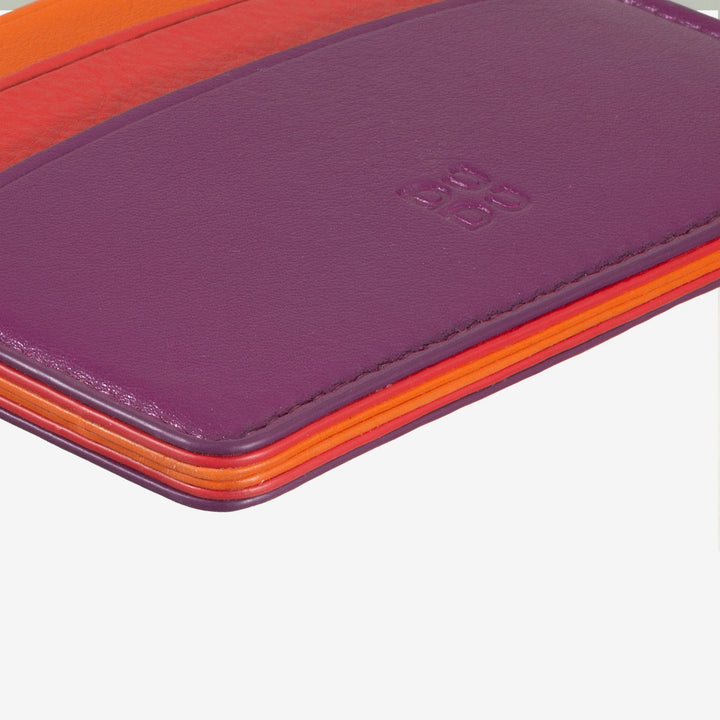 DUDU Dunne creditcardhouder van zacht leer, kaarthouder, documenthouder, zakplaat, slank ontwerp, kleurrijk