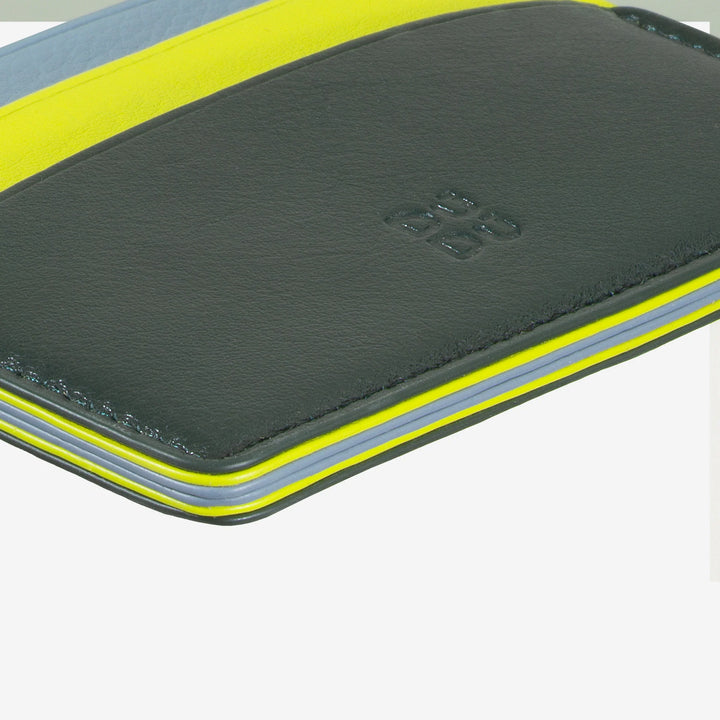 DUDU Thin Credit Card Holder in Soft Leather, Card Holder, Document Holder, Pocket Plate, Slim Design, Colorful