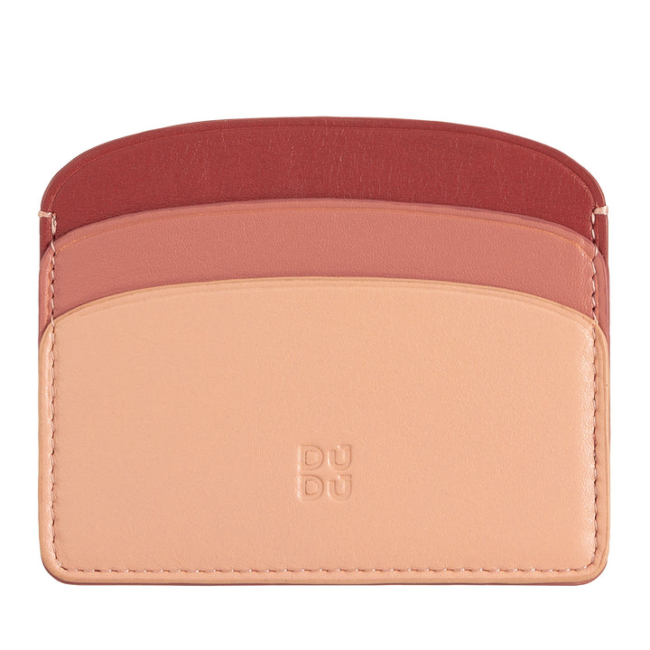 DUDU Thin Credit Card Holder in Soft Leather, Card Holder, Document Holder, Pocket Plate, Slim Design, Colorful