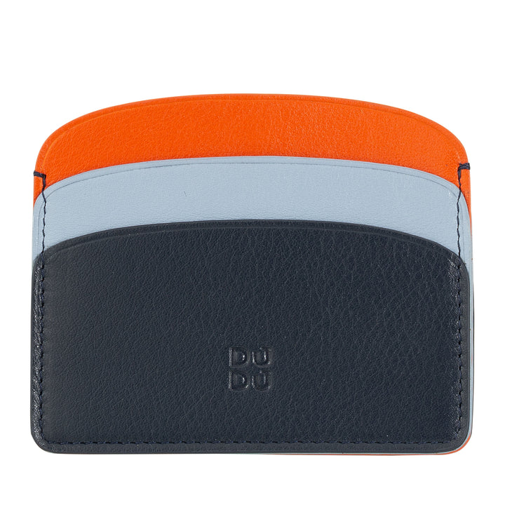 DUDU Thin Credit Card Holder in Soft Leather, Card Holder, Document Holder, Pocket Plate, Slim Design, Colorful