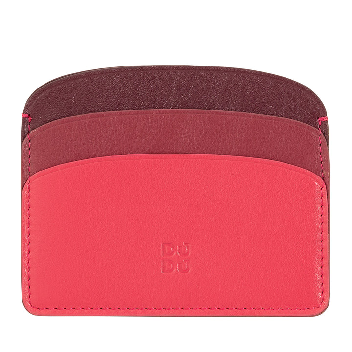 DUDU Thin Credit Card Holder in Soft Leather, Card Holder, Document Holder, Pocket Plate, Slim Design, Colorful