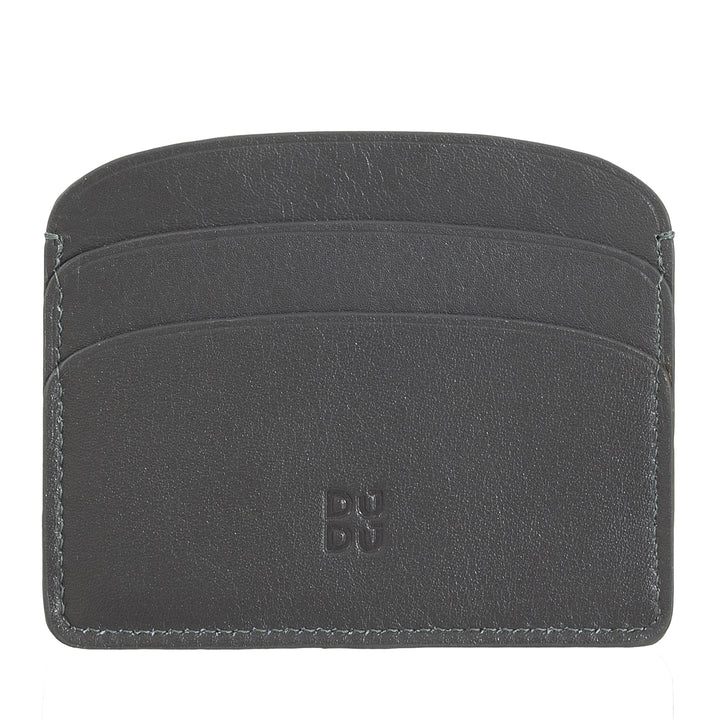 DUDU Thin Credit Card Holder in Soft Leather, Card Holder, Document Holder, Pocket Plate, Slim Design, Colorful