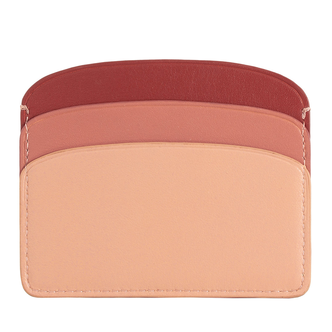 DUDU Thin Credit Card Holder in Soft Leather, Card Holder, Document Holder, Pocket Plate, Slim Design, Colorful