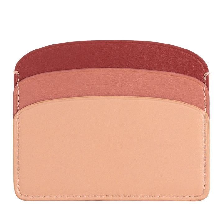 DUDU Thin Credit Card Holder in Soft Leather, Card Holder, Document Holder, Pocket Plate, Slim Design, Colorful