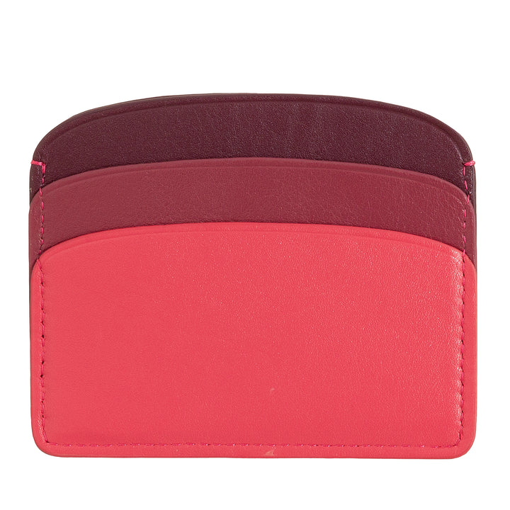 DUDU Thin Credit Card Holder in Soft Leather, Card Holder, Document Holder, Pocket Plate, Slim Design, Colorful