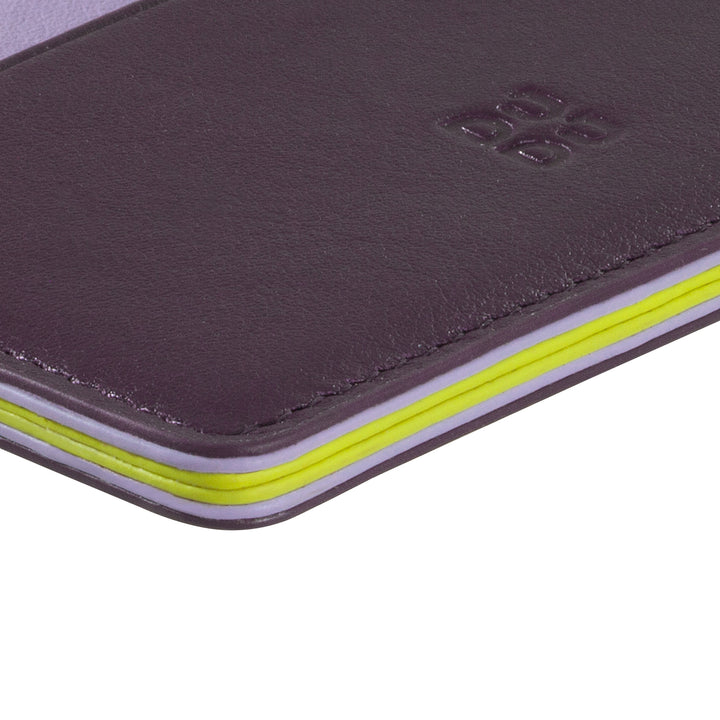 DUDU Dünner Kreditkartenhalter aus weichem Leder, Kartenhalter, Dokumentenhalter, Taschenplatte, schlankes Design, bunt