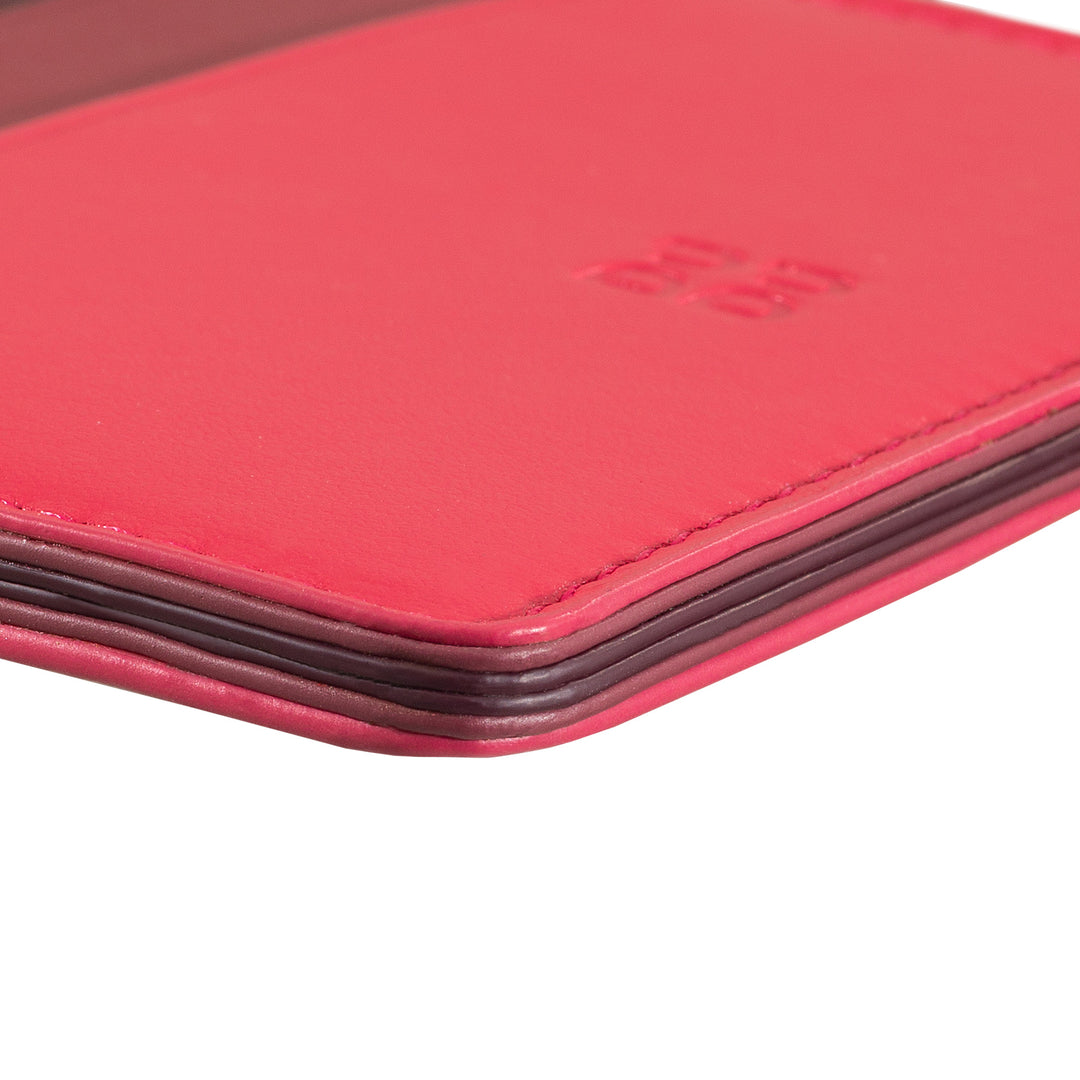 DUDU Thin Credit Card Holder in Soft Leather, Card Holder, Document Holder, Pocket Plate, Slim Design, Colorful