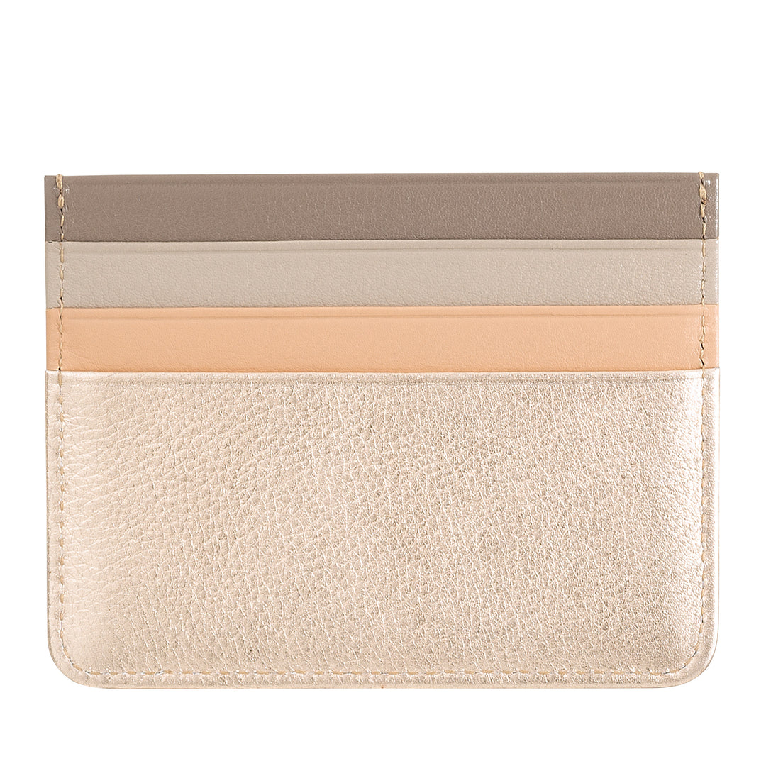 Színes Nappa bőr hitelkártyatartó 6 zsebes DUDU-val