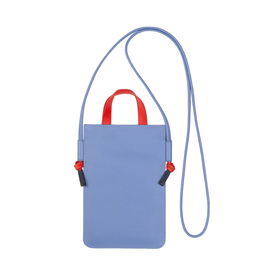DUDU Borsa a Tracolla per Cellulare in Vera Pelle, Porta Smartphone da Collo da Spalla Elegante, Borsettina per Telefono Colorata