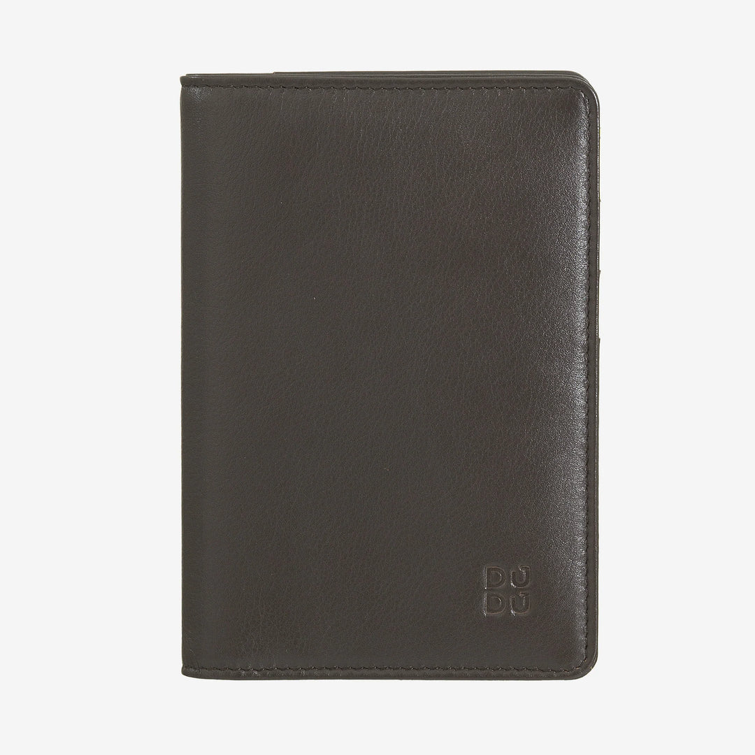 DUDU Többszínű RFID bőr útlevél és hitelkártyatartó