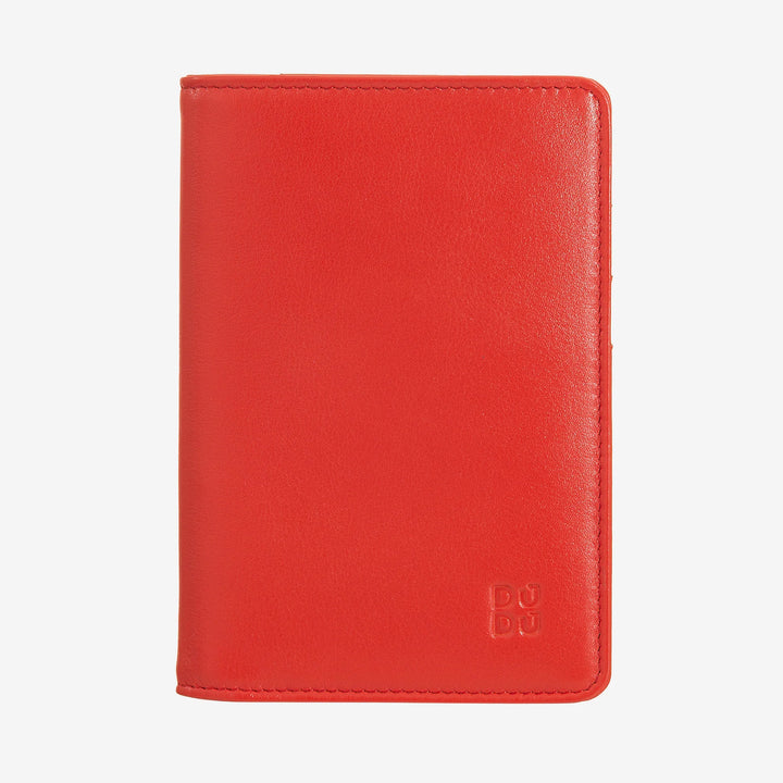 DUDU Többszínű RFID bőr útlevél és hitelkártyatartó