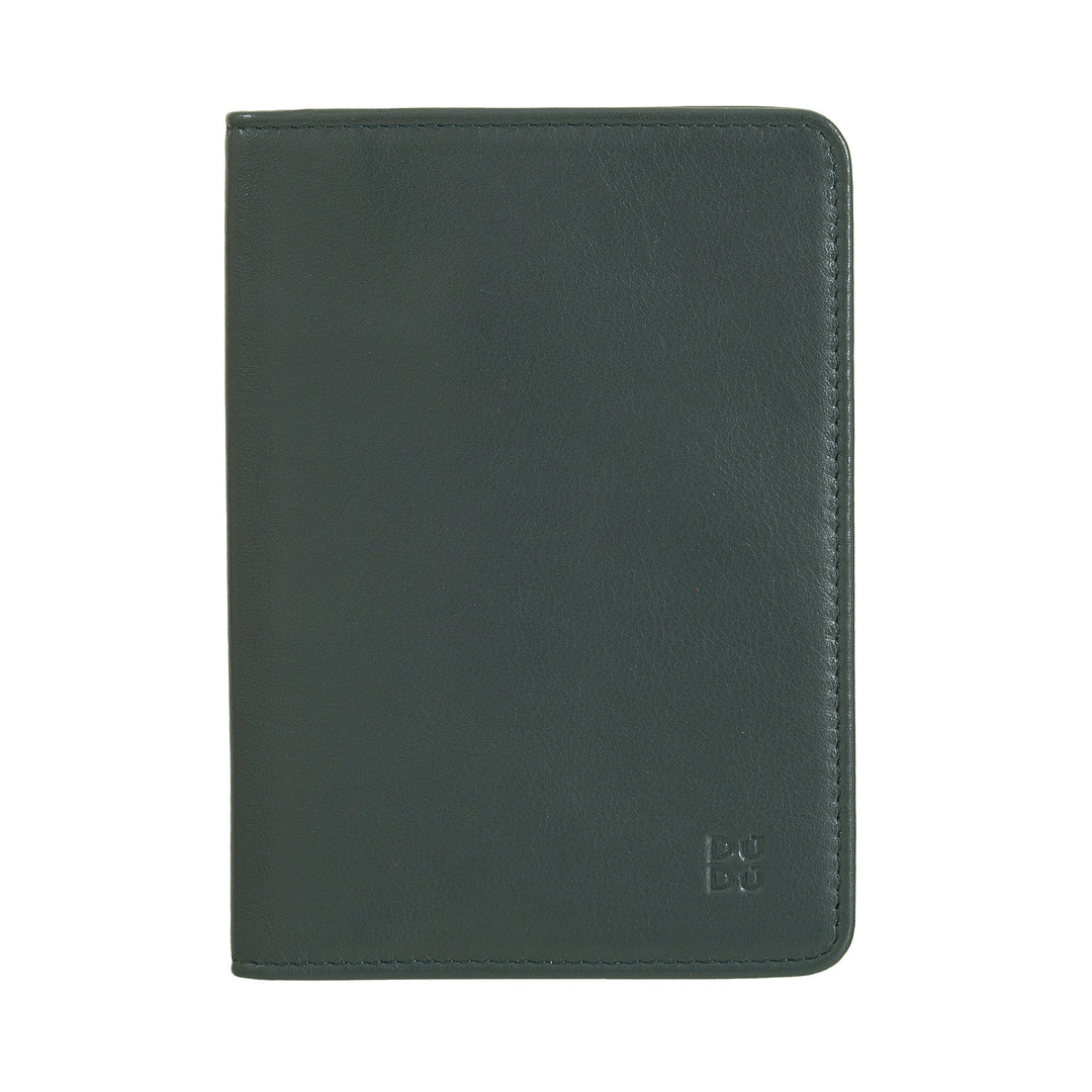 DUDU rejselæder pasholderetui med RFID-beskyttelse og kreditkortholder