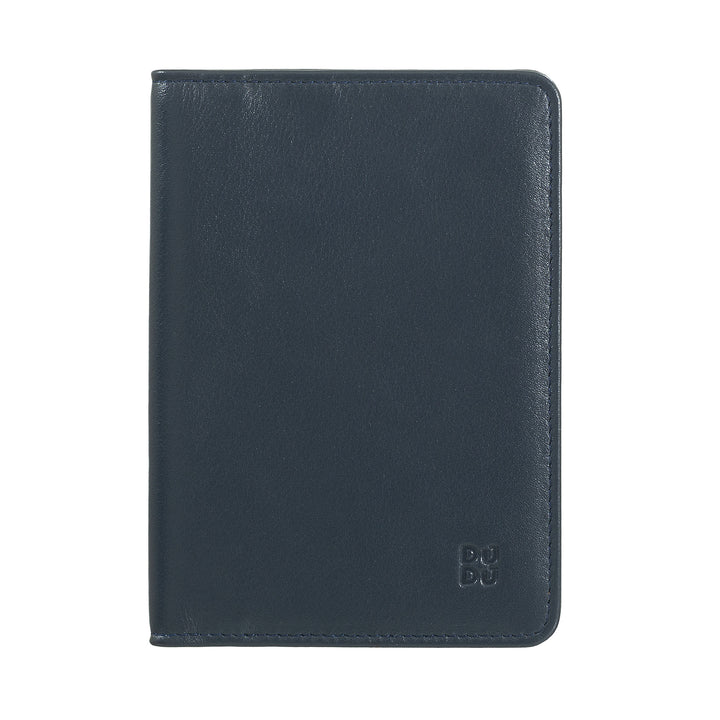 DUDU Travel Leather Passport Holder Case with RFID Protection and Credit Card Holder