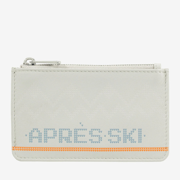 DUDU kreditkortholder i læder til mænd og kvinder, smal lille afterski-pung, 4 kortholdere, møntpung med lynlås