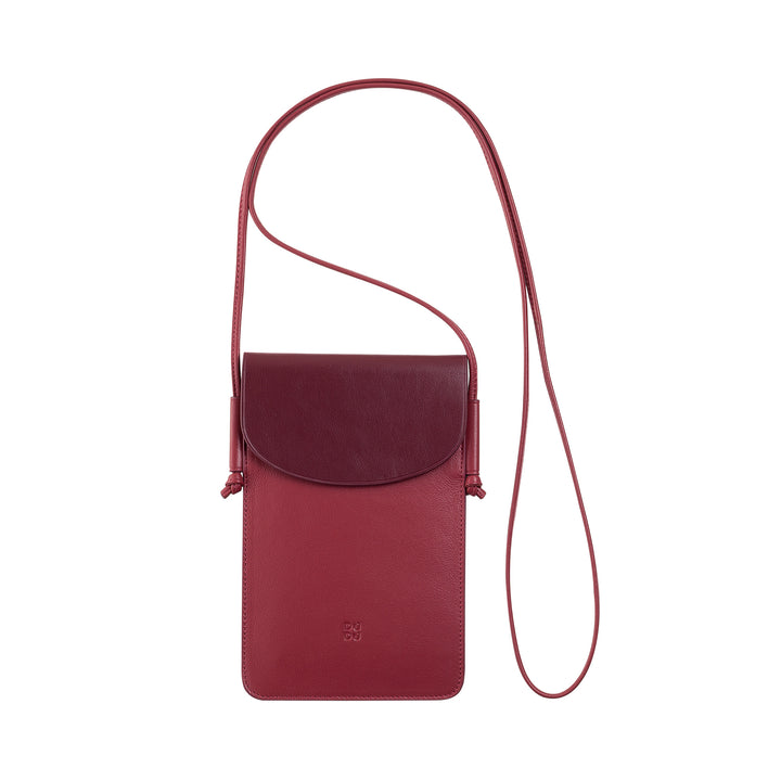 DUDU bőr nyakú telefontok, okostelefontartó tok 6,7 hüvelykig gombbal, állítható vállpánt, vékony kialakítás