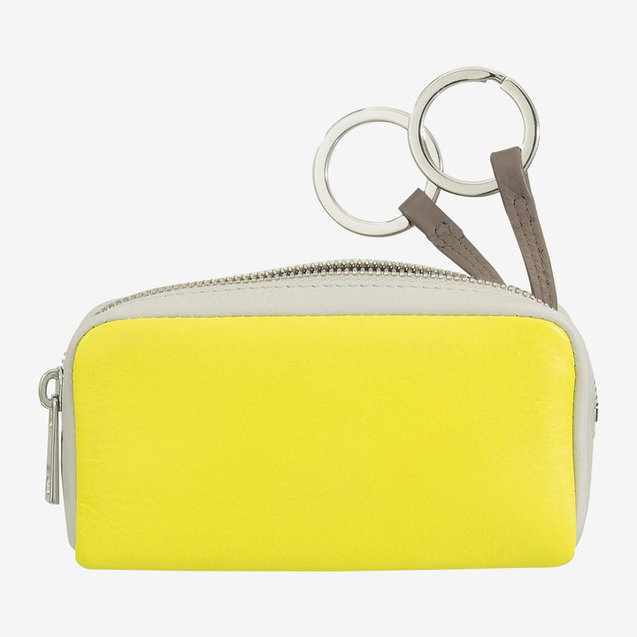 Colorful unisex key ring in genuine calf leather by DUDU