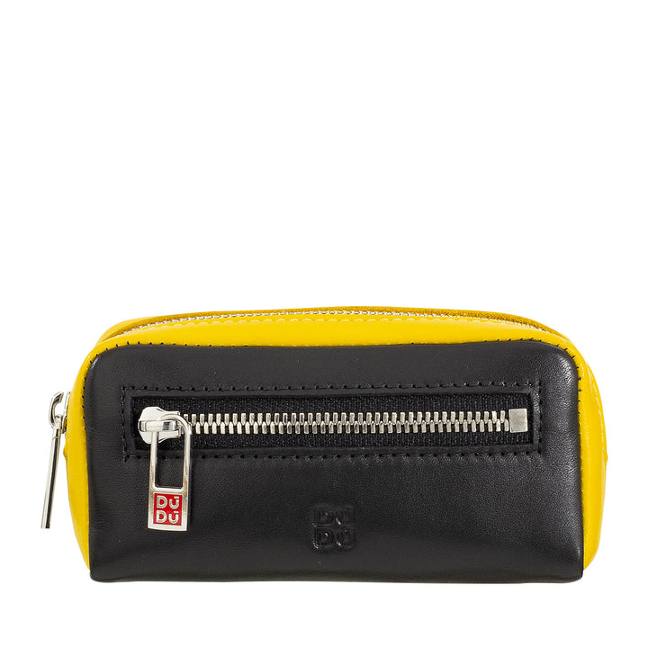 Kleurrijke unisex sleutelhanger van echt kalfsleer van DUDU