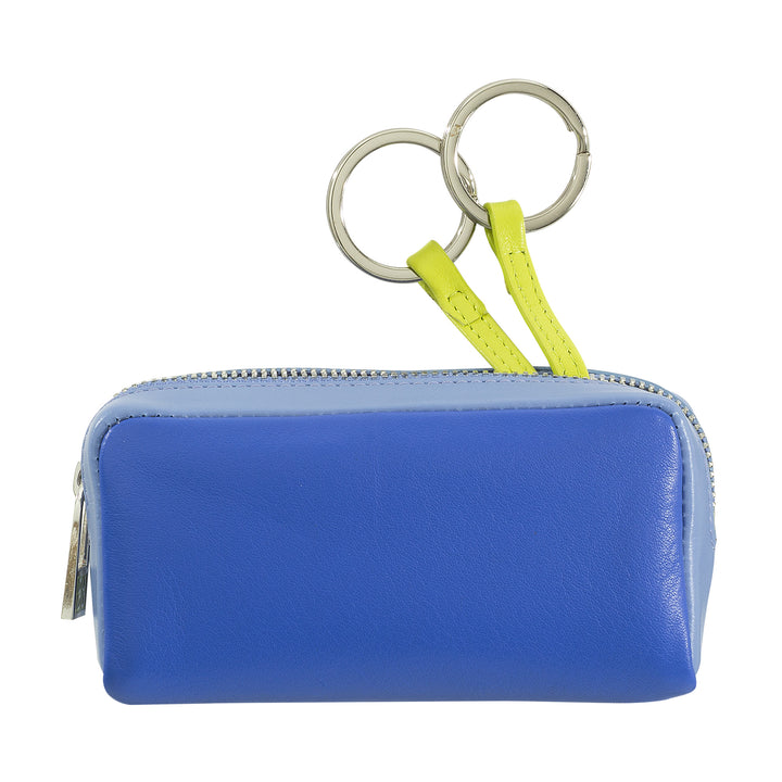 Colorful unisex key ring in genuine calf leather by DUDU