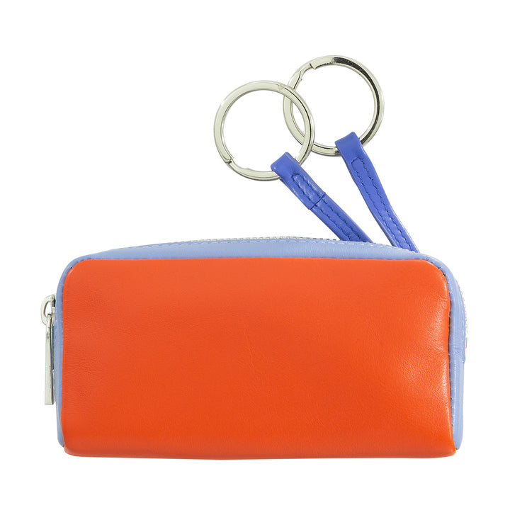 Farbenfroher Unisex-Schlüsselanhänger aus echtem Kalbsleder von DUDU