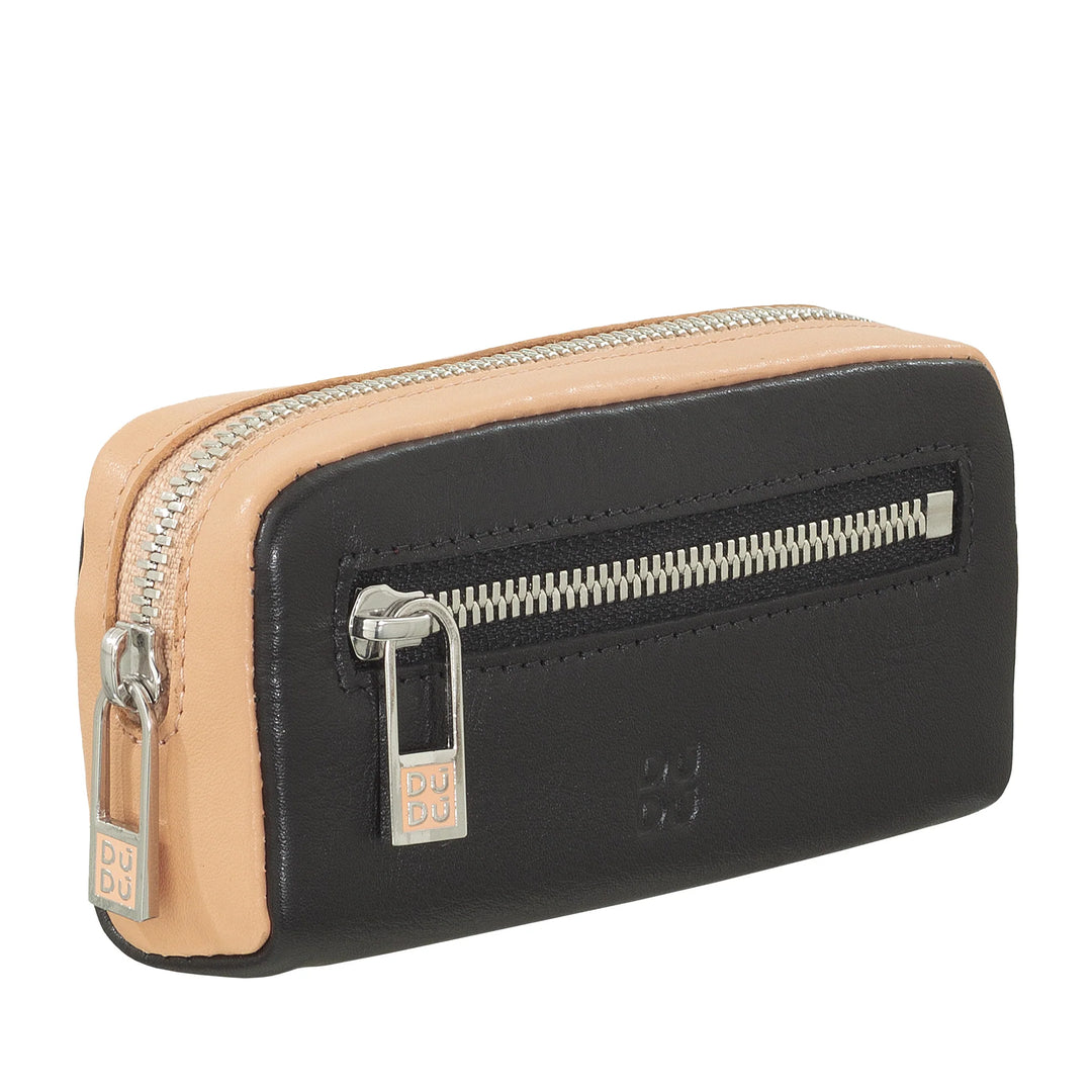 Portachiavi unisex colorato in vera pelle vitello firmato DUDU